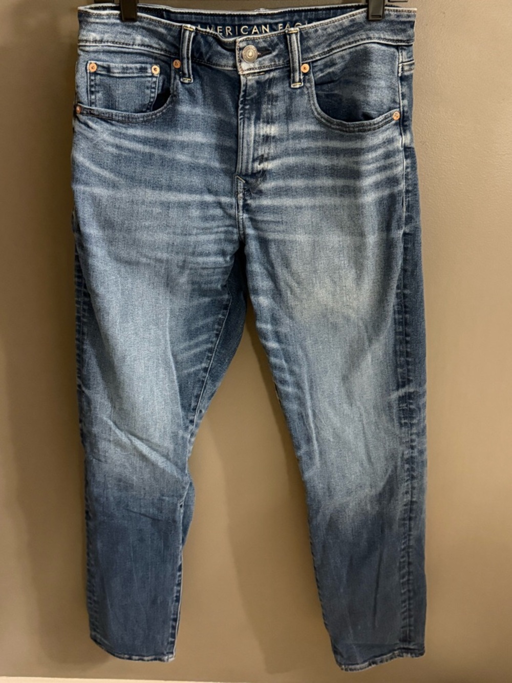 American Eagle Outfitters Athletic Straight Light Blue Jeans